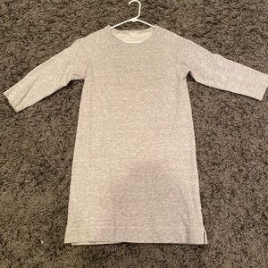 J Crew grey sweatshirt dress
